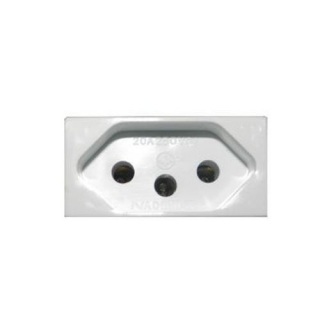 Modulo Tomada 2P+T 20A Mec Tronic Petra 39017 Material de Construção Votorantim Pedra Votorantim Churrasqueiras Votorantim Ferro Votorantim